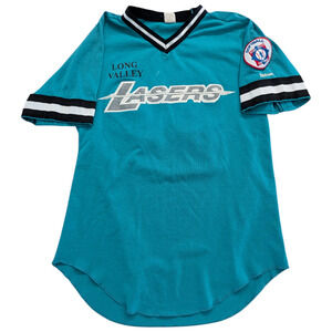 80's Long Valley Lasers Softball Jersey T shirt